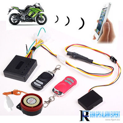 Alarme da motocicleta do cartão de SIM, perseguidor dos veículos do RF G/M/localizador e alarme, faixa do quadrilátero (RF-V10)