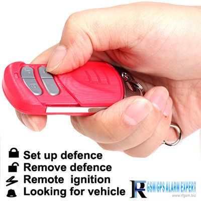 Alarme da motocicleta do cartão de SIM, perseguidor dos veículos do RF G/M/localizador e alarme, faixa do quadrilátero (RF-V10)