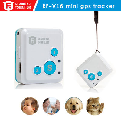Mini perseguidor escondido para crianças, perseguidor dos Gps de GPS do tempo real do comunicador de RF-V16/SOS