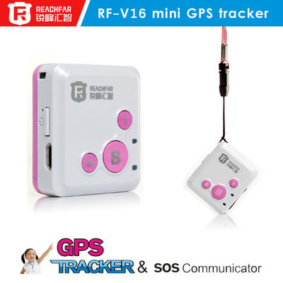 Mini perseguidor dos gps do telefonema do botão de pânico do perseguidor SOS dos gps do persoanl RF-V16