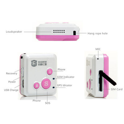 Do perseguidor pessoal pequeno do bracelete dos gprs dos gps da criança de Reachfar rf-v16 uma comunicação em dois sentidos