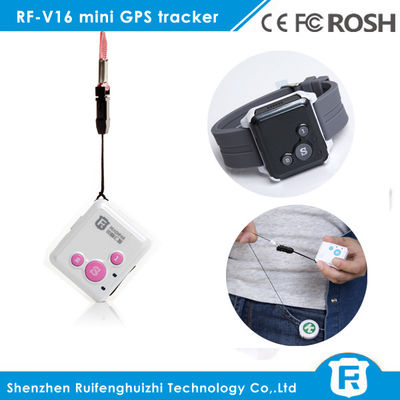 Perseguidor pessoal dos gps de Reachfar rf-v16 o mini caçoa com o botão de pânico grande do SOS