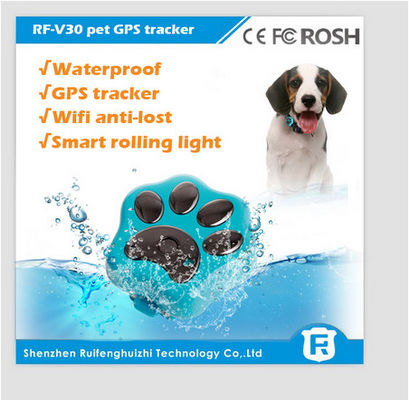 os gps impermeáveis pequenos pet o perseguidor rf-v30 do cão dos gprs do perseguidor/gps G/M