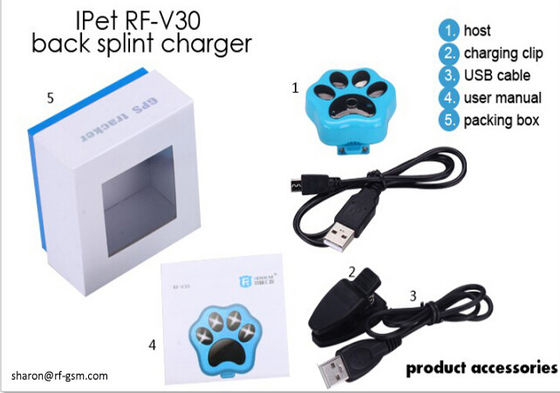 Gps claros de rolamento espertos impermeáveis do perseguidor do animal de estimação do wifi do diodo emissor de luz da venda quente mini para o gato do cão