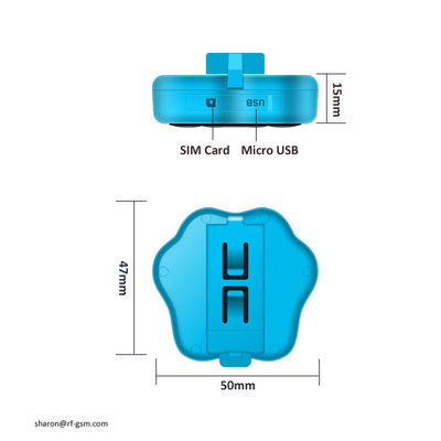 Número do imei do produto o mais novo que segue o perseguidor impermeável em linha dos gps do animal de estimação com lgihts espertos do diodo emissor de luz
