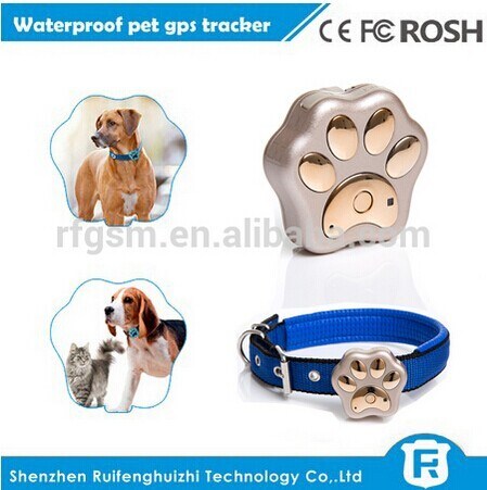 rohs do perseguidor dos gprs dos gps do número de telefone manuais com carregamento sem fio para o gato rf-v32 do cão