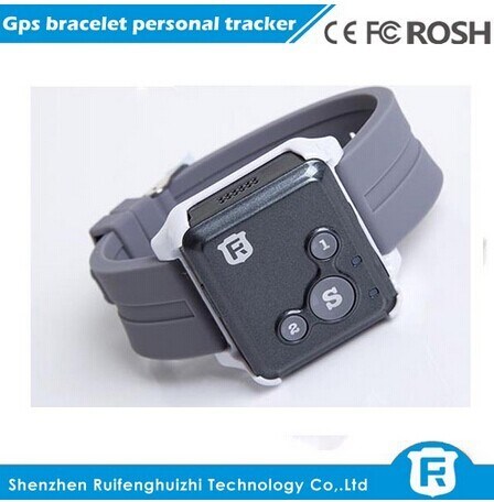 botão de SOS rastreador pessoal / small gps criança rastreamento bracelete rastreador para crianças rf-v16