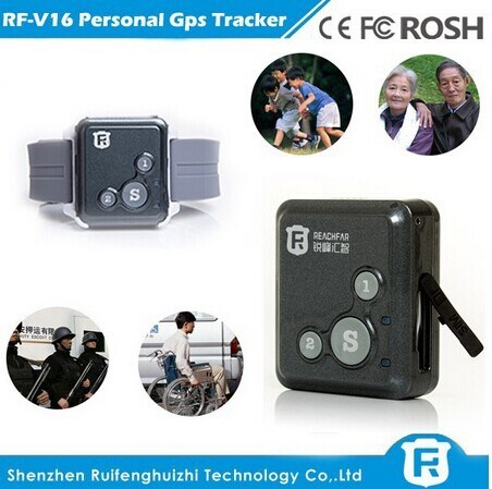 o perseguidor pessoal o mais novo de 2016 gps pequeno para Europa com botão rf-v16 reachfar do SOS