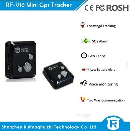 Os micro gps finos super lascam as crianças do perseguidor mini com uma comunicação em dois sentidos que segue o dispositivo rf