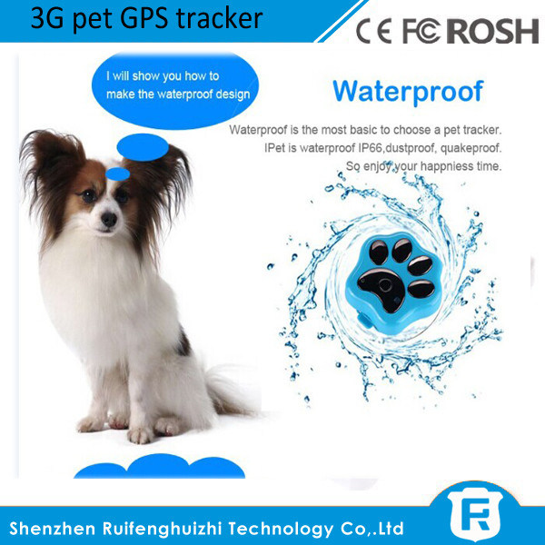 O perseguidor dos gps G/M do animal de estimação de Reachfar RF-V40 3g para mini ronco do cão waterproof em qualquer lugar o perseguidor dos gps