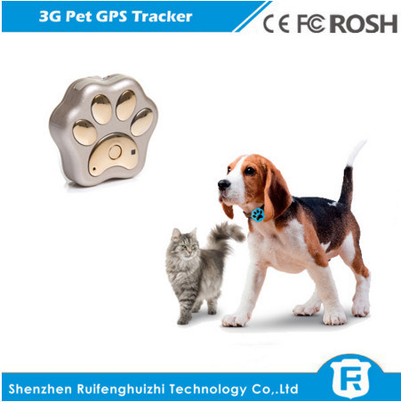 Gps impermeáveis do colar do perseguidor do cão 3g mini que seguem o IOS N/A de Android do perseguidor dos gps do tamanho da tela